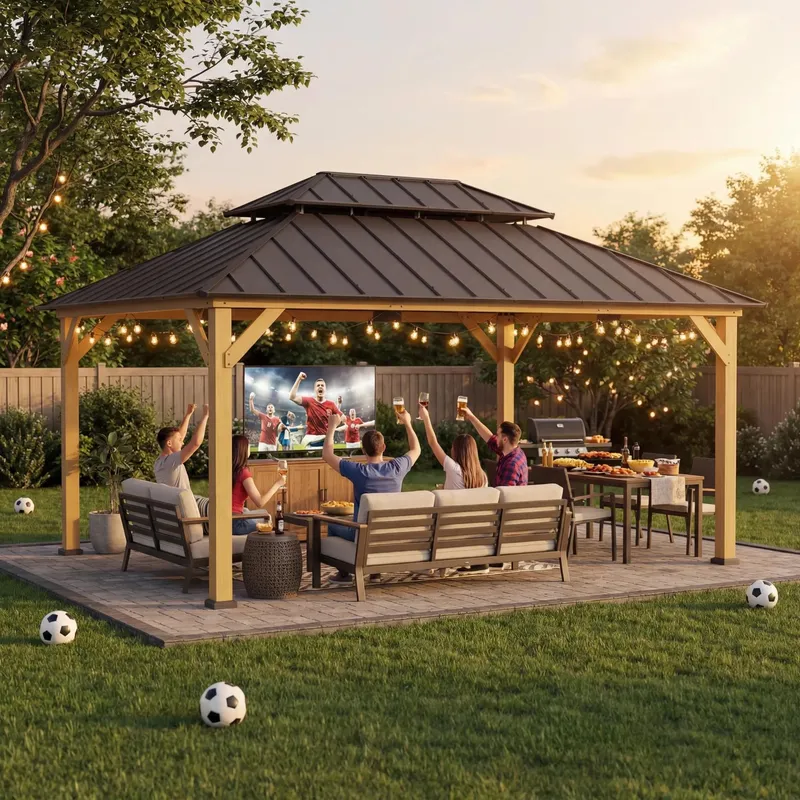 How to Clean a Wood Gazebo
