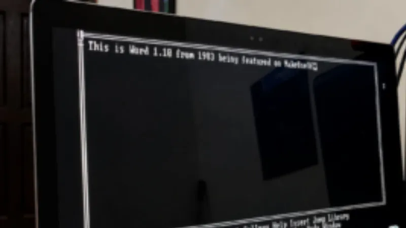 Microsoft Word Pre-Dates Windows: The 1983 MS-DOS Release