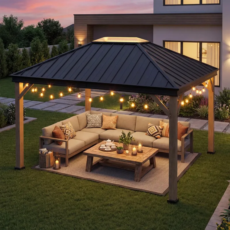 Creating a Shaded Oasis with a Metal Garden Gazebo