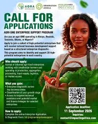 Agri SME Enterprise Support Program: for Youth- and Women-Led Agribusinesses Across Africa