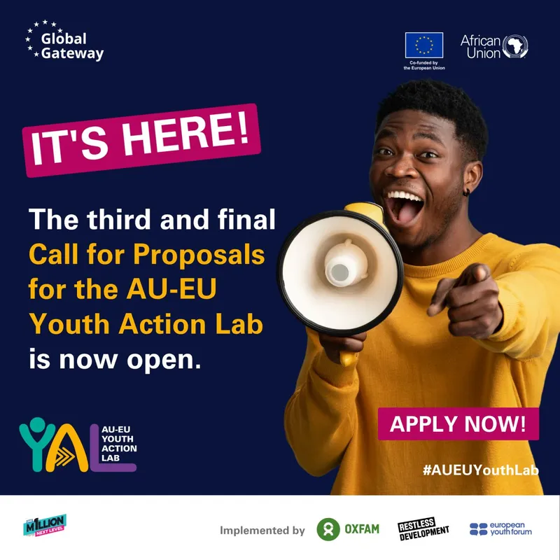 AU-EU Youth Action Lab Entrepreneurship Grant 2026: €31,500 for Youth-Led Organisations in Africa