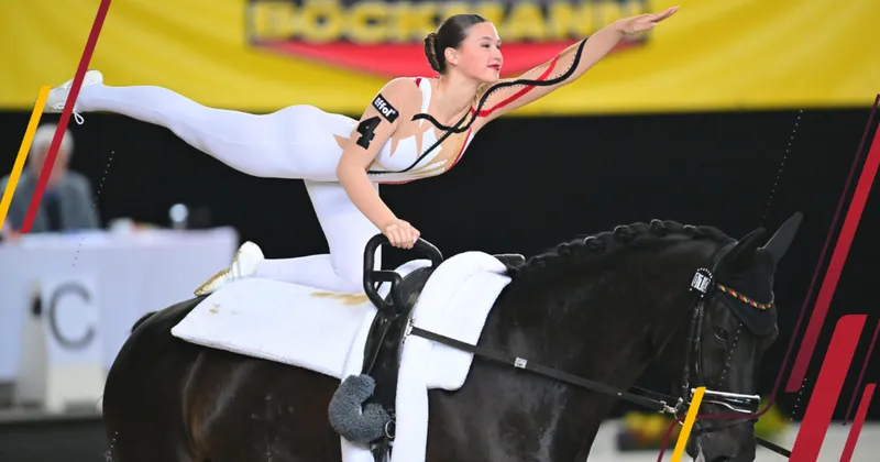 Mira Lehnen voltigiert mit Team zu Gold