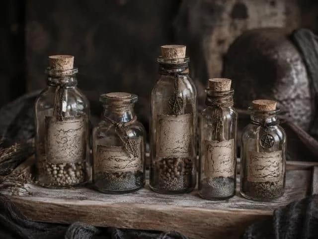 Apothekerflaschen aus Altglas