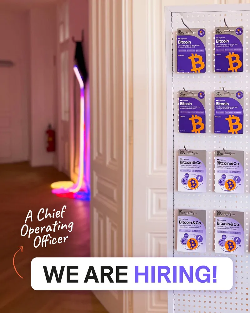Cryptonow Austria sucht Chief Operating Officer für Europa-Expansion