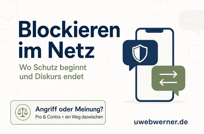 Blockieren im Netz: Wo Schutz beginnt und Diskurs endet