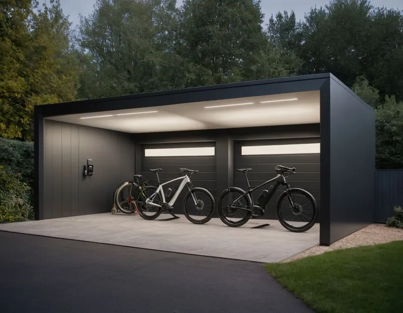 Fahrradgarage für 2 E-Bikes: Die optimale Lösung für sicheren und geschützten E-Bike-Schutz