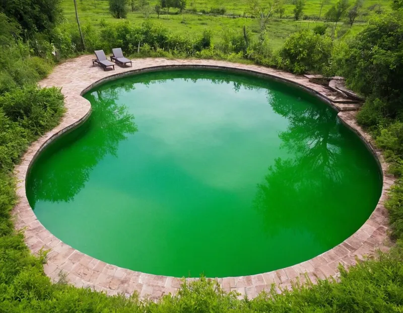 Ursachen und Lösungen für grünes Poolwasser trotz Chlor und pH-Korrektur