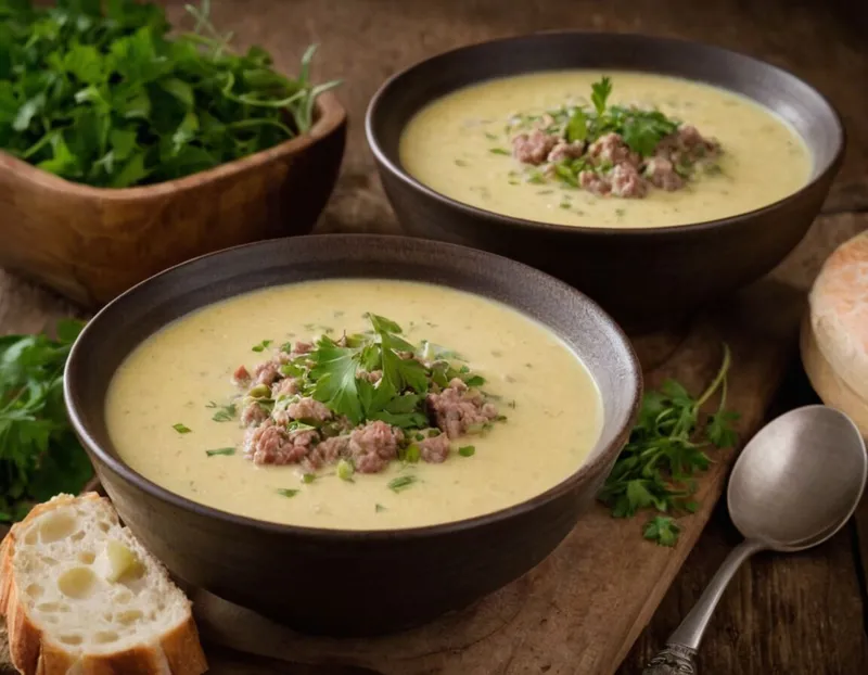 Leckere Hack Käse Lauch Suppe | Schnelles Rezept