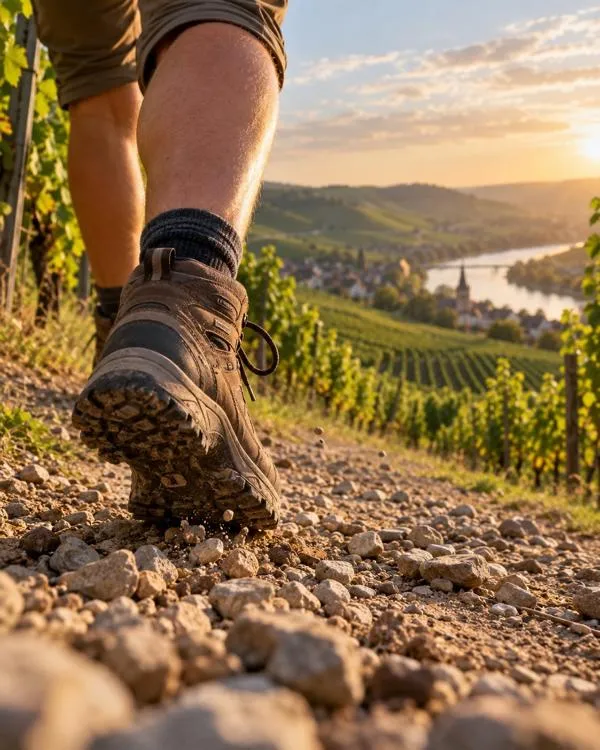 Wanderung mit Politikern durch die Weinberge