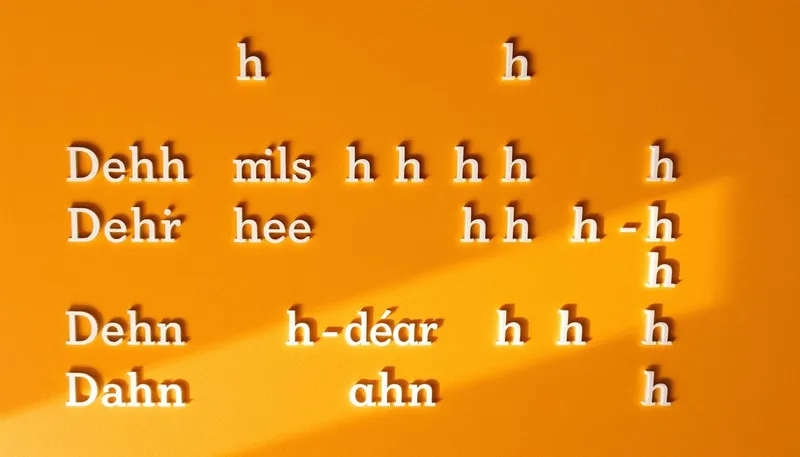 Wörter mit Dehnungs H: Liste und korrekte Aussprache