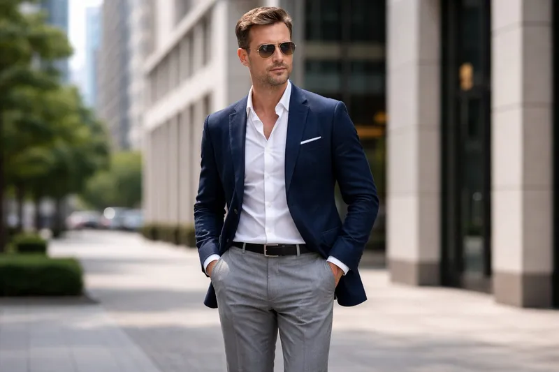 Smart Casual und Pilotenbrille stilvoll kombinieren