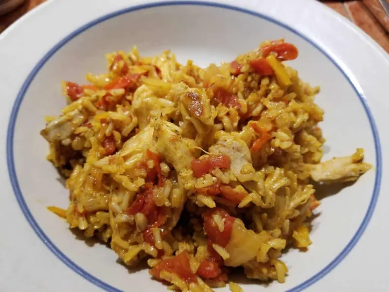 Spanisches Arroz con Pollo-Rezept (Spanisches Hähnchen-Reis-Rezept)