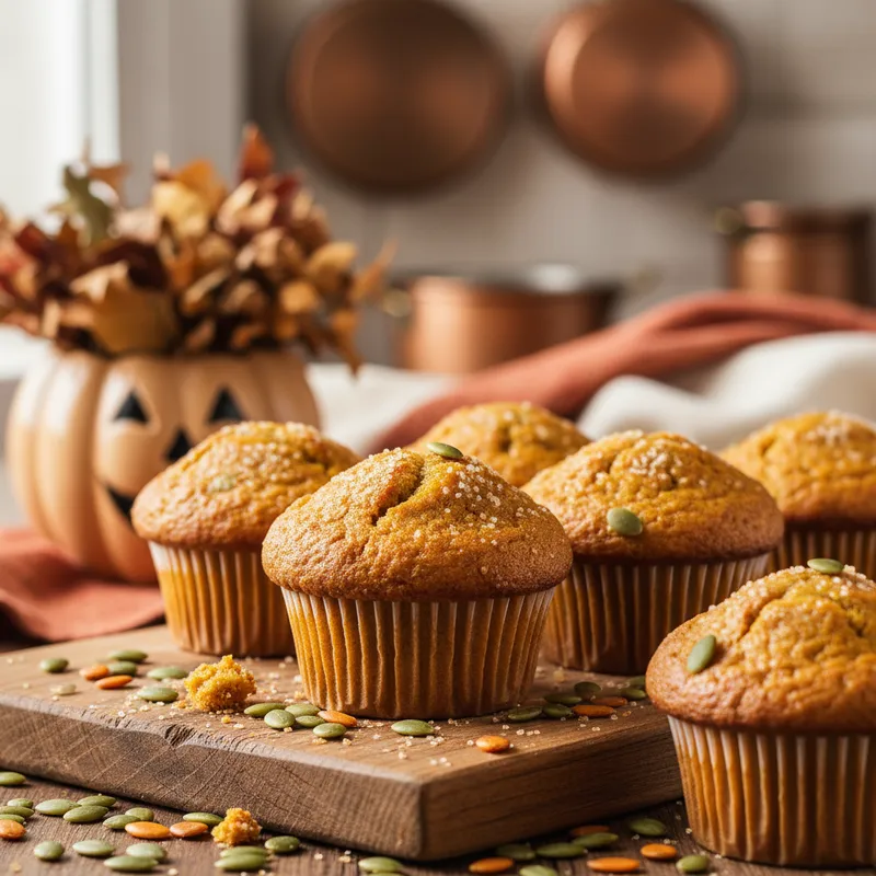 Kürbismuffins backen im Herbst