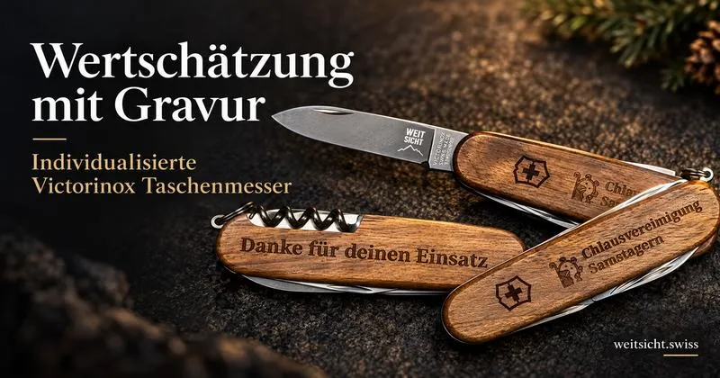 Wertschätzung mit Gravur: Personalisierte Victorinox Taschenmesser