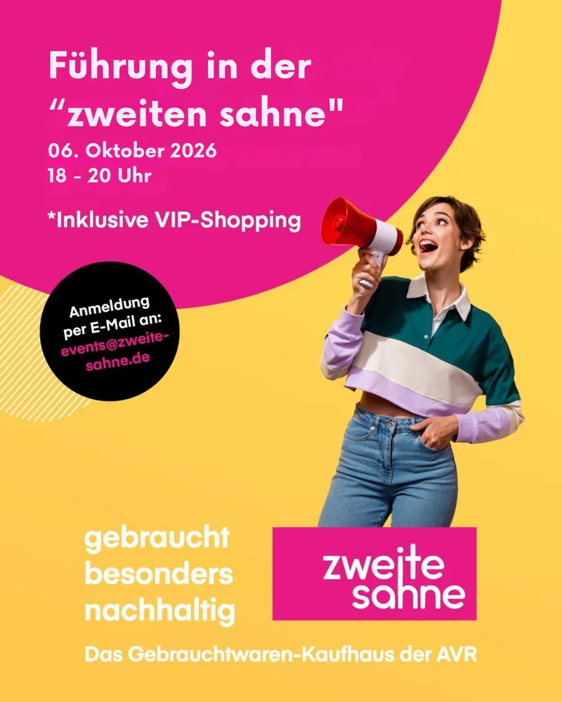 Führung durch das Gebrauchtwaren-Kaufhaus „zweite sahne“