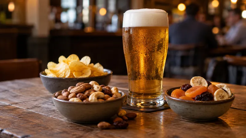 Nüsse, Chips oder Trockenfrüchte: Welcher Snack ergänzt ein gutes Bier?
