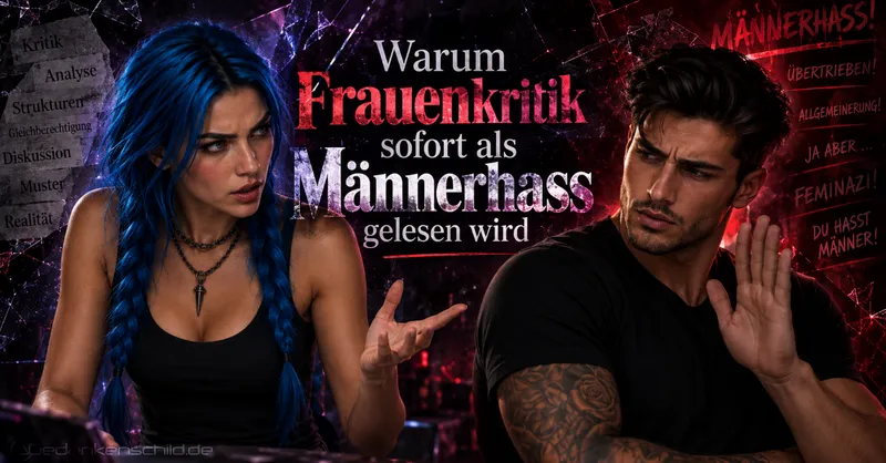 Wenn Frauenkritik sofort als Männerhass gelesen wird