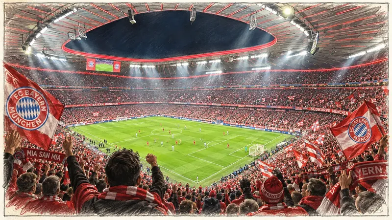 Bayerns Allianz Arena ist ein Meisterstück