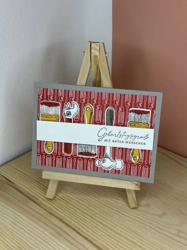 Männergeburtstagskarte: DIY Ideen mit Werkzeug-Motiven