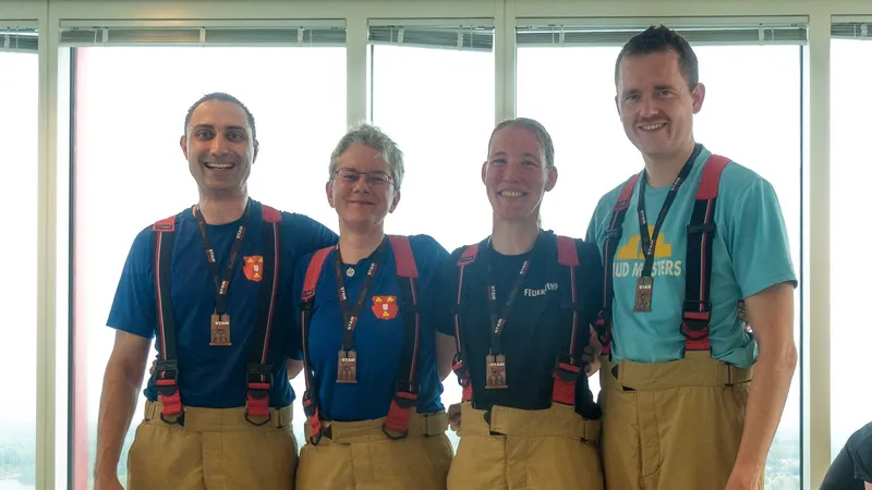 600 Stufen beim Firefighter Stair Climb in Almere