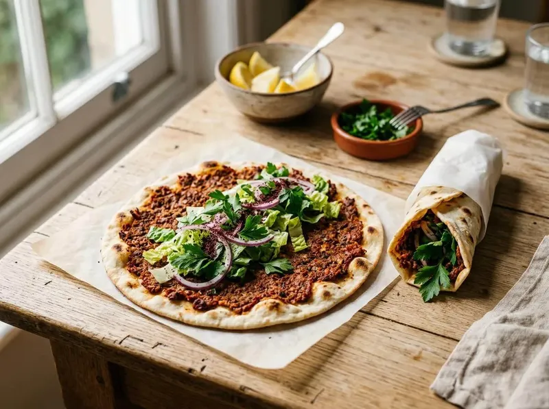 Lahmacun aus dem Pizzaofen: Rezept für den dünnen, weichen Boden vom Dönerladen