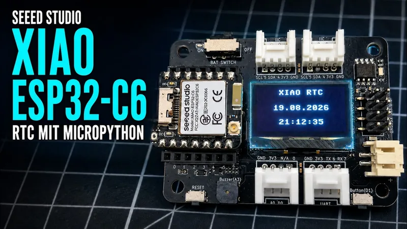 XIAO Expansion Board: RTC mit MicroPython einstellen und auslesen