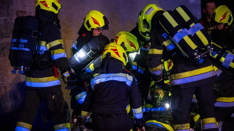 BFV Leoben: Disco-Brand im Schloss Ehrnau als Übungsszenario