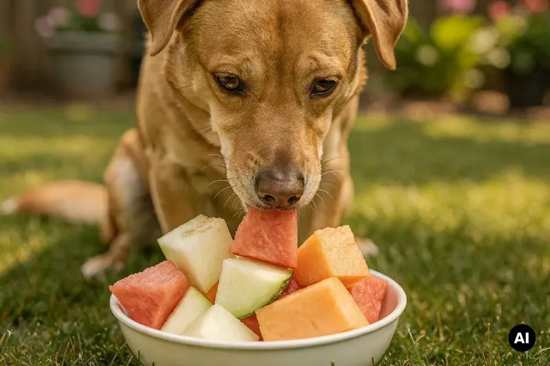 Tiere und Obst: Dürfen Hunde Melone essen?