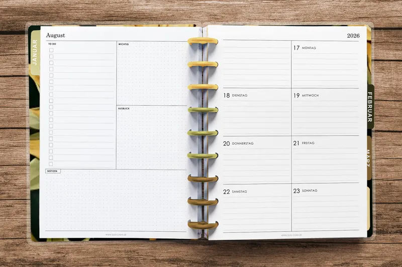 Planner Freebies – Woche auf zwei Seiten – Dashboard 2026
