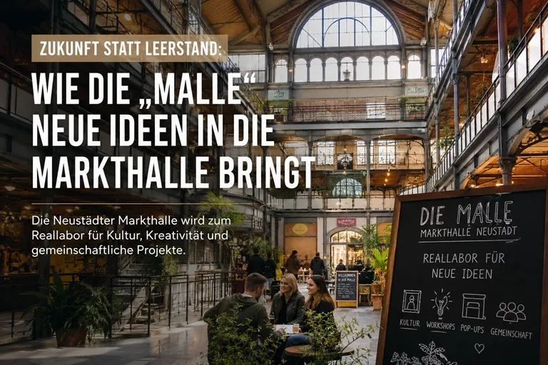 Neustädter Markthalle im Wandel: Neues Leben für alte Räume