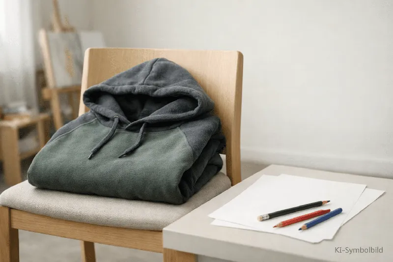 Mit einem Hoodie auf Kindheitstraumata aufmerksam machen