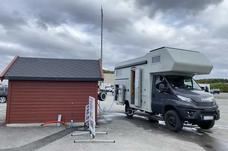 Ver- und Entsorgung mit dem Wohnmobil in Norwegen