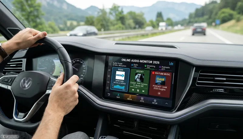53 Millionen Hörer und harter Kampf im Auto: Das enthüllt der Online-Audio-Monitor 2026