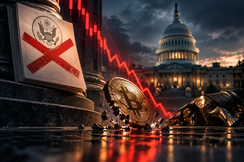 US-Senat blockiert Clarity Act: Bitcoin fällt unter 76.000 US-Dollar, Long-Trader verlieren über eine halbe Milliarde