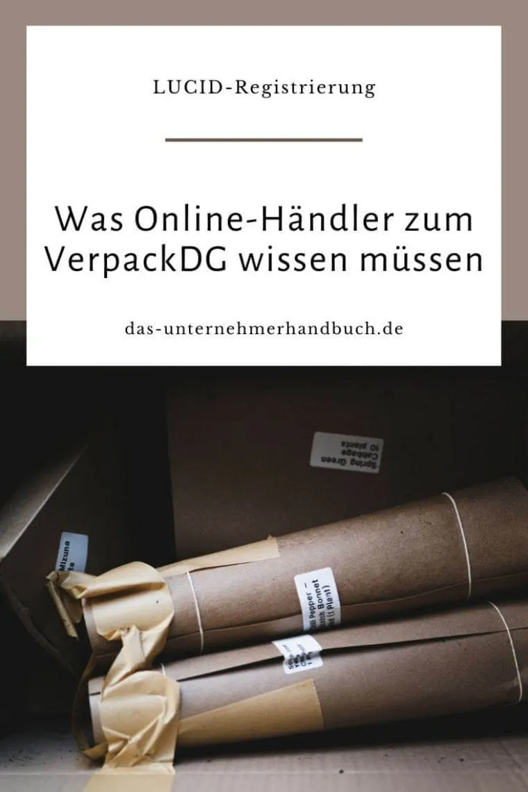 LUCID-Registrierung: Was Online-Händler zum VerpackDG wissen müssen