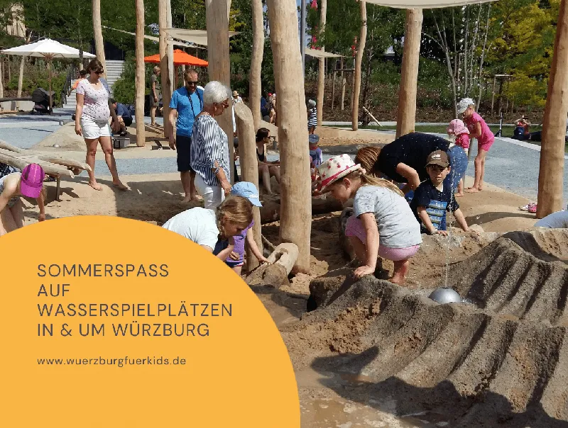 Matschen und Toben: Mehr als 17 Wasserspielplätze in und um Würzburg, die Kids begeistern