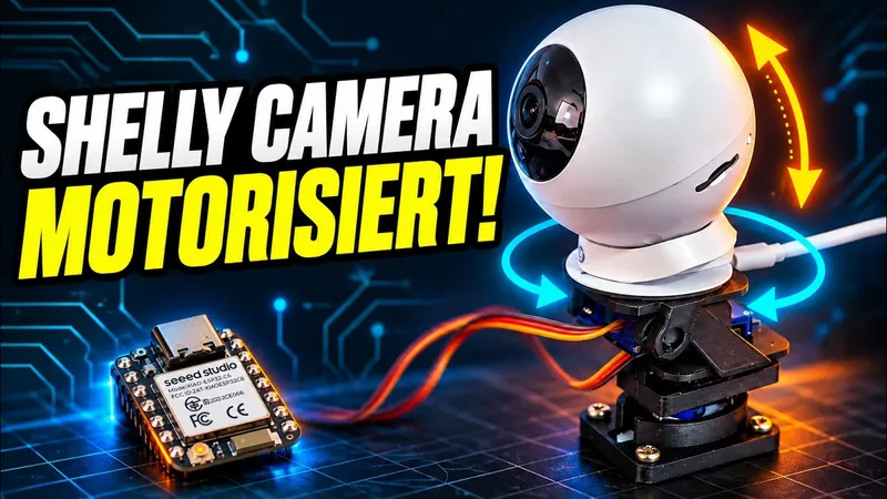 Shelly Camera motorisieren: Pan-Tilt-Steuerung mit dem ESP32