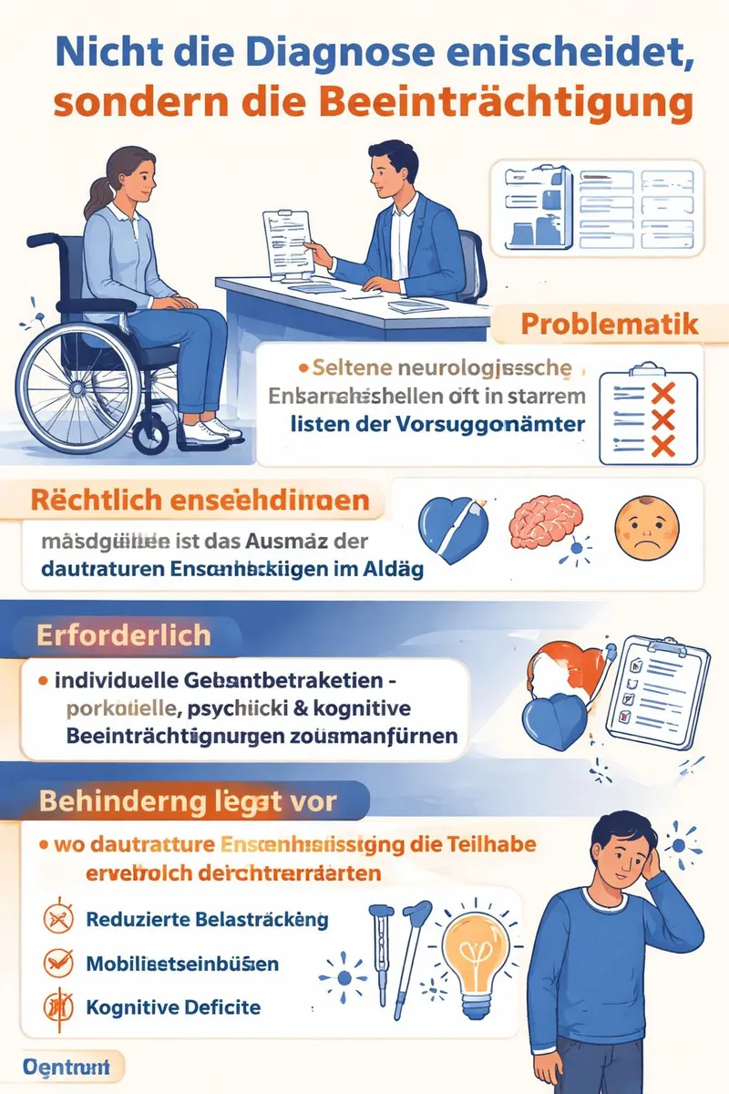 Die Problematik der Anerkennung einer Schwerbehinderung