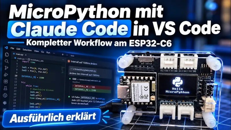 MicroPython mit Claude Code in VS Code