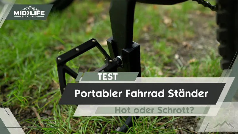 Mobiler Fahrradständer im Test: Hält der kleine Ständer auch ein schweres E-MTB?