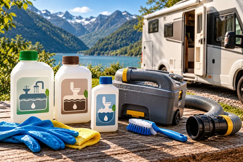 Grau- & Schwarzwassertank im Wohnmobil reinigen: So machen wir es