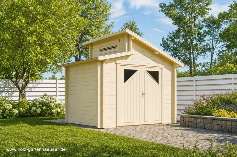 Neues Modell der Gartenhausfabrik erhältlich: Fjordholz Gartenhaus Modell Varianta 44 A, Naturbe