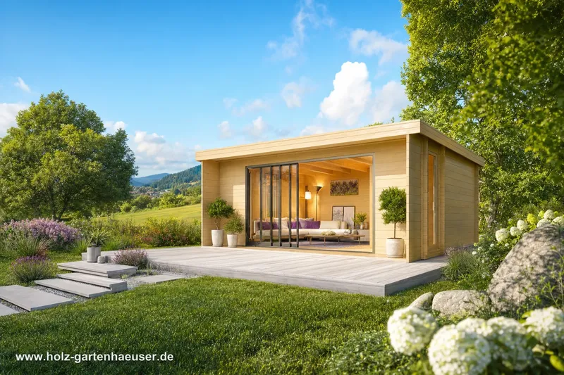 Neues Modell der Gartenhausfabrik erhältlich: Fjordholz Gartenhaus Alu Concept 70 I, Carbongrau