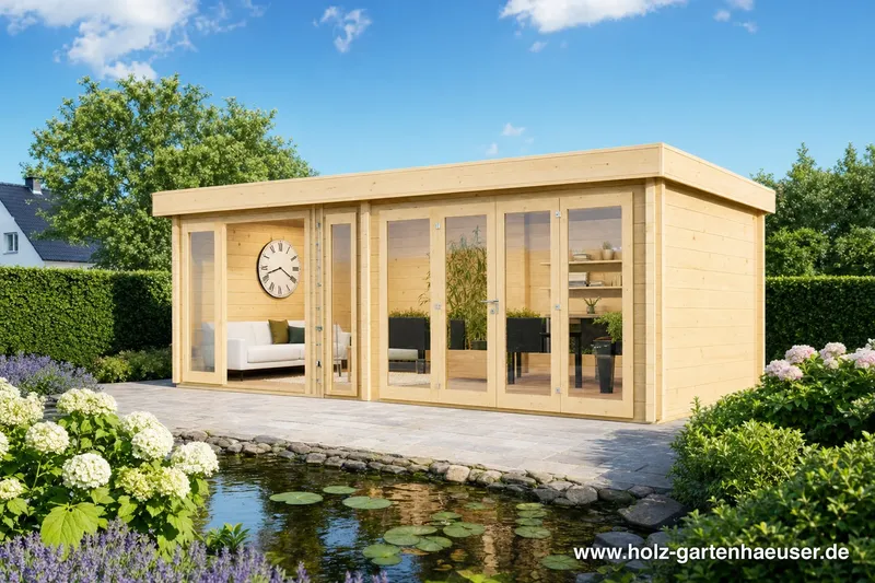 Neues Modell der Gartenhausfabrik erhältlich: Fjordholz Gartenhaus Modell Kevin 70, Naturbelasse