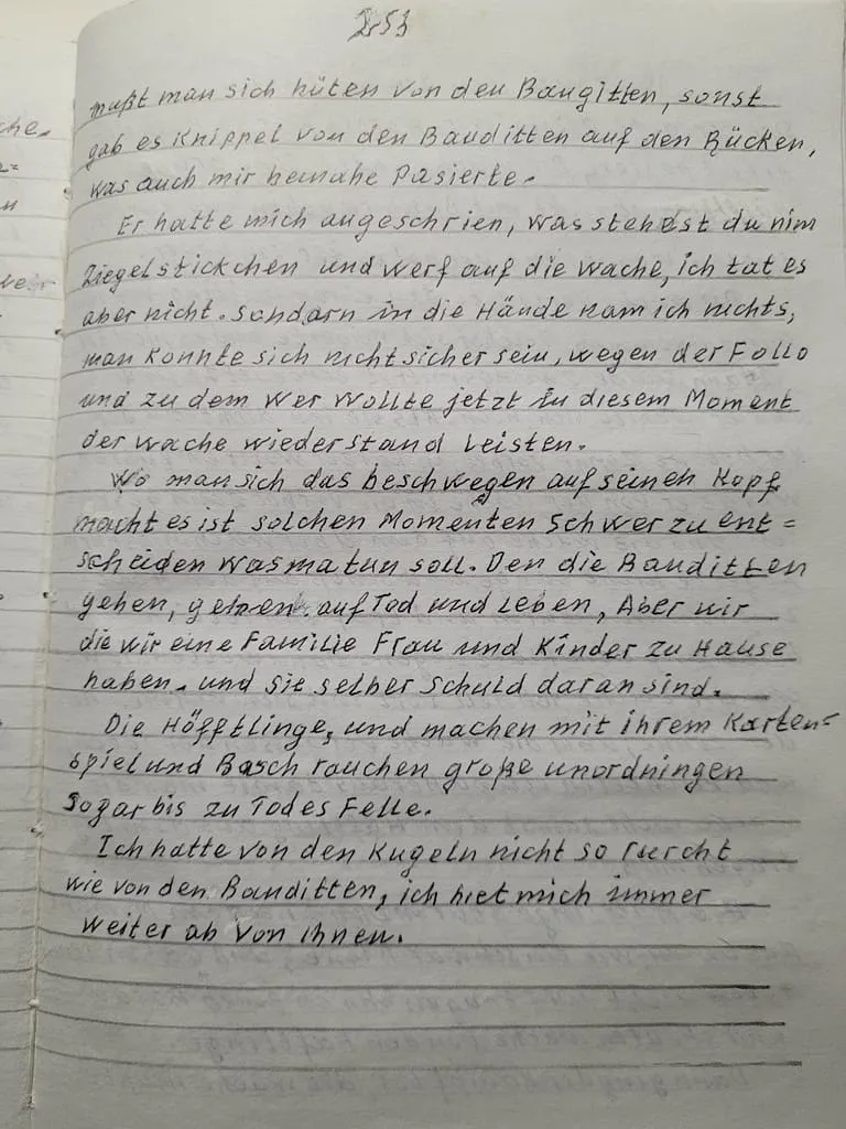 Damit seine Erinnerungen nicht verloren gehen
