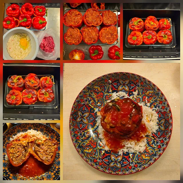 Gefüllte Paprika aus dem Airfryer