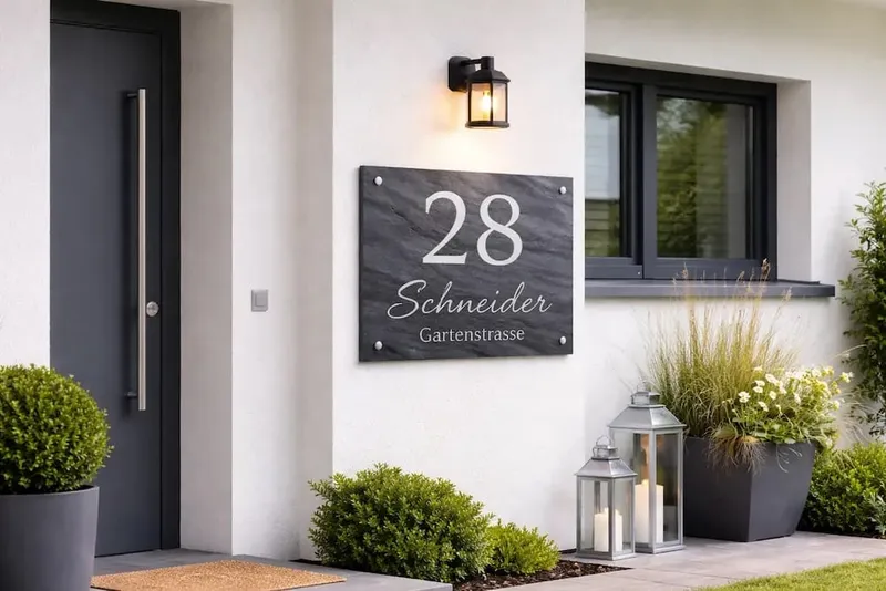Das richtige Hausnummernschild auswählen: Design, Material & Sichtbarkeit – so klappt’s am Eingang