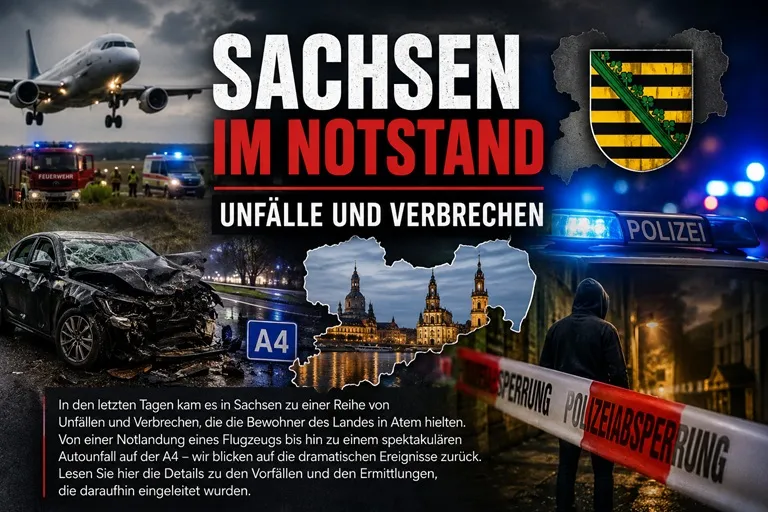 Sachsen im Notstand: Unfälle und Verbrechen