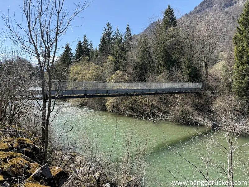 Hängebrücke Auges, Villars-sous-Mont über Saane (FR)