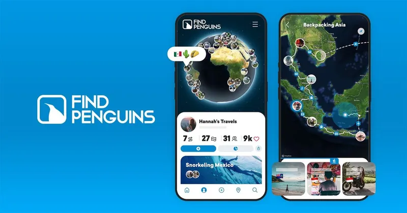 Mit Find Penguins ein wunderschönes Reisetagebuch führen